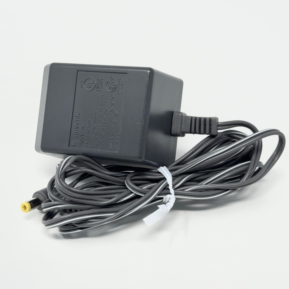 Panasonic PQLV209 AC Adaptor 6.5V 350mA r Supply Cordless Phone Charger Black
